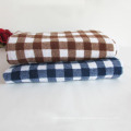 Plaid Bath Towel Ab Yarns Cotton Towel for Bathroom